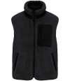 NS624 Native Spirit Unisex Sherpa Bodywarmer Black colour image